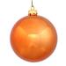 Vickerman 353240 - 10" Burnished Orange Shiny Ball Christmas Tree Ornament (N592518DSV)