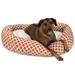 Majestic Pet Products Bamboo Sherpa Bagel Pet Bolster Polyester in Orange/Black | 11 H x 35 W x 35 D in | Wayfair 78899554601