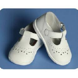 Angel Baby Girls White Classic Christening Shoes
