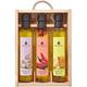 Three Flavoured Extra Virgin Olive Oils in a presentation case by La Chinata