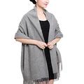 NOVAWO Extra Large Cashmere Wool Shawl Wrap Super Warm Scarf for Women and Men (7 colors)