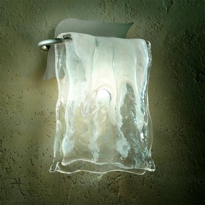 Sil-Lux Aluminium/Glas Wandleuchte MURANO