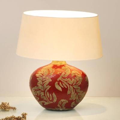 Holländer Tischlampe Toulouse, rot, für Wohn- / Esszimmer, Keramik, Tischlampe