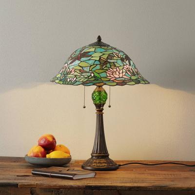 Clayre&Eef Tischleuchte Waterlily im Tiffany-Stil Image