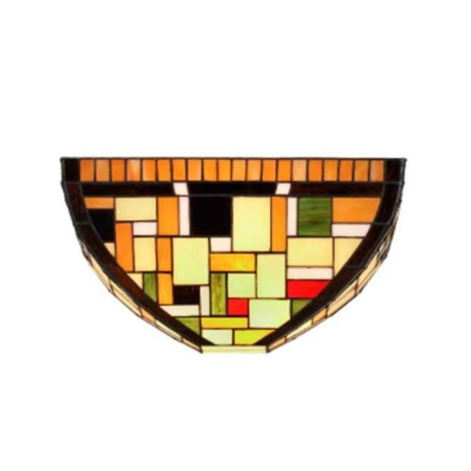 Artistar Tiffany Wandlampe MOSAICA, dimmbar, Multicolour, für Wohn- / Esszimmer, Glas, Tiffany, Wandleuchte, Wandlampe Innen