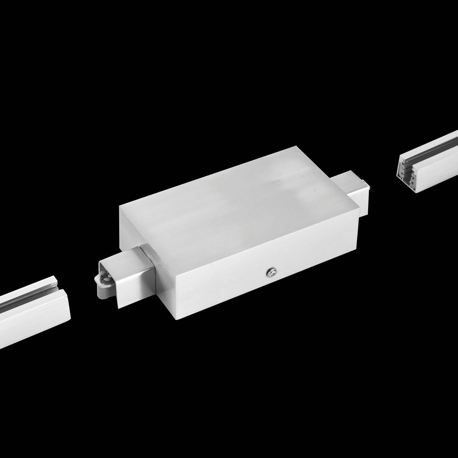 FISCHER & HONSEL HV-track4 m6 Mittel-Einspeisung, Serienschaltung MITTEINSP, alu / grau / zink, Metall, Modern