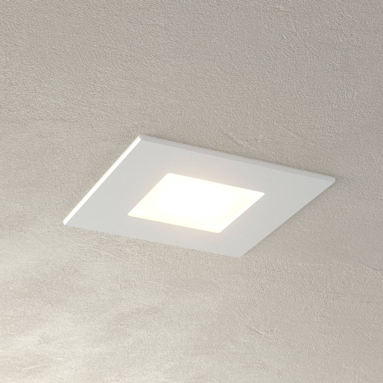 Heitronic Weiße LED Einbauleuchte Klaus für Einbaudosen KLAUS, weiß / opal, für Flurbereich, Metall, Modern