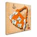 Trademark Fine Art "Bow Purse White on Orange" by Roderick Stevens Graphic Art on Wrapped Canvas Canvas | 24 H x 24 W x 2 D in | Wayfair