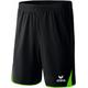 erima Erwachsene Shorts 5-Cubes, Schwarz/Green, S, 615402