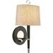 Jonathan Adler Ventana 1 - Light Dimmable Armed Sconce in Gray | 17.25 H x 9 W x 6 D in | Wayfair PN672