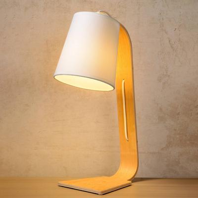 Lucide Tischlampe NORDIC, Holz hell, für Wohn- / Esszimmer, Holz, Modern, Tischlampe Image