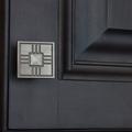 GlideRite Hardware Craftsman 1 1/4" Length Square Knob Multipack Metal in Gray | 1.25 H x 1.25 W x 1 D in | Wayfair 82929-P-10