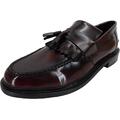 Ikon SELECTA Mens Polished Leather Tassel Loafers Oxblood UK 11