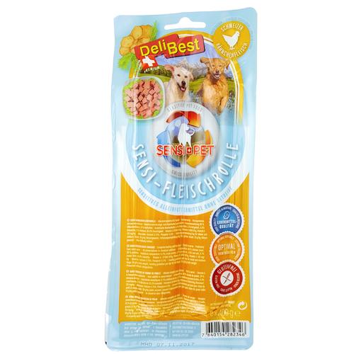 6x400g Sensi Fleischrolle Hähnchen DeliBest getreidefreies Hundefutter nass