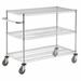 Nexel Adjustable Wire Shelf Utility Cart w/ 2 Braking Casters Metal in Gray/White | 40 H x 36 W x 24 D in | Wayfair SC24363B