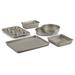 Cuisinart 6 Piece Bakeware Set Steel in Gray/White | Wayfair AMB-6CH
