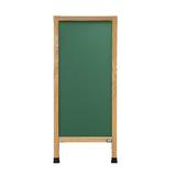 AARCO A-Frame Sidewalk Free Standing Chalkboard Porcelain/Wood in Brown | 42 H x 18 W in | Wayfair A-311SG