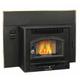 United States Stove Company Wood Pellets Fireplace Insert in Black | 32 H x 31 D in | Wayfair 6041I