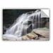 ArtWall New York Rattlesnake Gulf Waterfall by Dan Wilson Removable Wall Decal Canvas/Fabric in Gray/Green | 16 H x 24 W in | Wayfair 0wil013a1624p