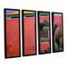 ArtWall Adobe Color by Rick Kersten 4 Piece Framed Painting Print on Canvas Set Metal in Green/Red/Yellow | 24 H x 32 W x 2 D in | Wayfair