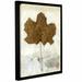 ArtWall Golden Leaf by Elena Ray Framed Graphic Art on Wrapped Canvas in White | 48 H x 36 W x 2 D in | Wayfair 0ray004a3648f