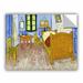 ArtWall The Bedroom by Vincent Van Gogh Removable Wall Decal Canvas/Fabric in Blue/Brown/Yellow | 14 H x 18 W in | Wayfair 0van023a1418p