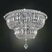 Allegri by Kalco Lighting Betti 12 - Light 18" Unique/Statement Bowl Semi Flush Mount Crystal in Gray | 13 H x 18 W x 18 D in | Wayfair