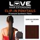 Love Hair Extensions Kunsthaar-Pferdeschwanz Silky Sue mit Kordel, 6 Dark Ash Brown
