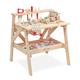 Melissa & Doug Wooden Project Solid Wood Workbench (Pretend Play, Sturdy Wooden Construction, Storage Shelf, 66.04 cm H × 47.625 cm W x 60.96 cm L)