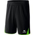 erima Kinder Shorts 5-Cubes, Schwarz/Green, 164, 615402