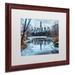 Trademark Fine Art 'Frozen Central Park Lake I' by David Ayash Framed Photographic Print Canvas, Wood | 16 H x 20 W x 0.5 D in | Wayfair