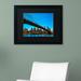Trademark Fine Art 'Brooklyn Bridge 1' by CATeyes Framed Photographic Print Canvas | 11 H x 14 W x 0.5 D in | Wayfair MZ0290-B1114BMF