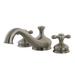 Kingston Brass Heritage Double Handle Deck Mounted Roman Tub Faucet, Ceramic in Gray | Wayfair KS3338AX