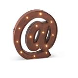 Gerson 92915 - 92915 Rustic Brown Lighted Letters and Symbols