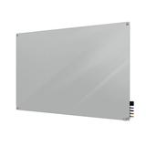 Ghent Harmony Wall Mounted Horizontal Magnetic Glass Board Glass in Gray | 48 H x 1.63 D in | Wayfair HMYSM48GY