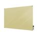 Ghent Harmony Wall Mounted Horizontal Magnetic Glass Board Glass in White/Brown | 36 H x 1.63 D in | Wayfair HMYSM34BG