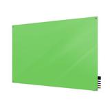 Ghent Harmony Wall Mounted Horizontal Magnetic Glass Board Glass in Green | 48 H x 1.63 D in | Wayfair HMYSM44GN