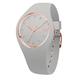 Ice-Watch - ICE glam pastel Wind - Graue Damenuhr mit Silikonarmband - 001066 (Small)