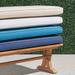 Double-piped Bench Cushion - Resort Stripe Sand, 46"W x 21"D - Frontgate