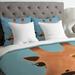 East Urban Home Trinety Gentleman Giraffe Duvet Cover Microfiber in Blue/Brown | King | Wayfair 266EABD9692C49E8AB5E45610F2D0694