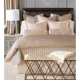 Eastern Accents Bardot Reversible Coverlet Cotton in Brown/White | Twin Coverlet | Wayfair CVT-349