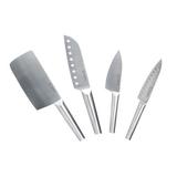 BergHOFF International Straight 4pc Stainless Steel Santoku Knife Set Stainless Steel in Gray | Wayfair 3700357