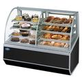 Federal SN483SC 48" Full Service Bakery Case w/ Curved Glass - (4) Levels, 120v, 4 Levels, Black