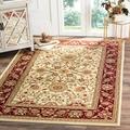 SAFAVIEH Lyndhurst Victoria Traditional Floral Area Rug Ivory/Red 8 x 11