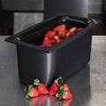 Carlisle Food Service Products Coldmaster® 4 qt. Rectangle Plastic Food Storage Container Plastic in Black | 6 H x 12.68 W x 6.89 D in | Wayfair