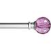 Kenney Estrella Kids Window Curtain Rod 5/8 Diameter 48-86 Length Purple