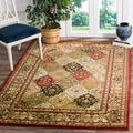 SAFAVIEH Lyndhurst Oliva Traditional Bordered Area Rug Multi/Red 6 x 6 Square