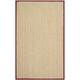 SAFAVIEH Natural Fiber Maisy Border Seagrass Area Rug Natural/Red 6 x 9