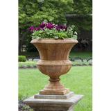 Campania International Smithsonian Cast Stone Urn Planter Concrete in Green | 22.75 H x 20 W x 20 D in | Wayfair P-524-VE