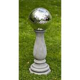 Campania International Winslet Gazing Ball Stand Concrete | 24.5 H x 11.25 W x 11.25 D in | Wayfair PD-200-GS